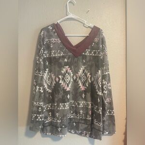 White Birch Aztec Top